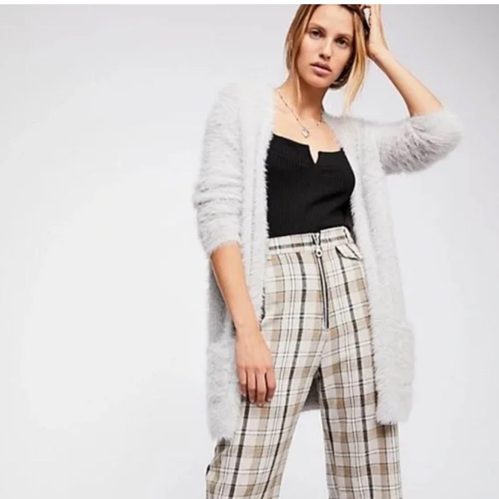 Free People Soft Gray Open Cardigan. Size M